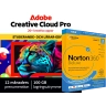 Adobe Creative Cloud Pro Student & Teacher Edition + Norton 360 Deluxe för 3 enheter | 1 år