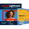 Adobe Lightroom CC + Norton 360 Deluxe per 3 dispositivi | 1 Anno