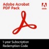 Adobe Acrobat PDF Pack 1 utilisateur 1 an