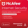 McAfee Internet Security 1 appareil - 1 an
