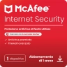 McAfee Internet Security 1 dispositivo - 1 anno