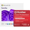 Microsoft 365 Familia + McAfee Total Protection para 5 dispositivos 1 año