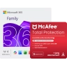 Microsoft 365 Family + McAfee Total Protection voor 5 Apparaten 1 jaar